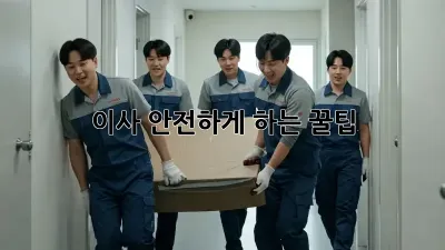 이사 안전하게 하는 꿀팁!